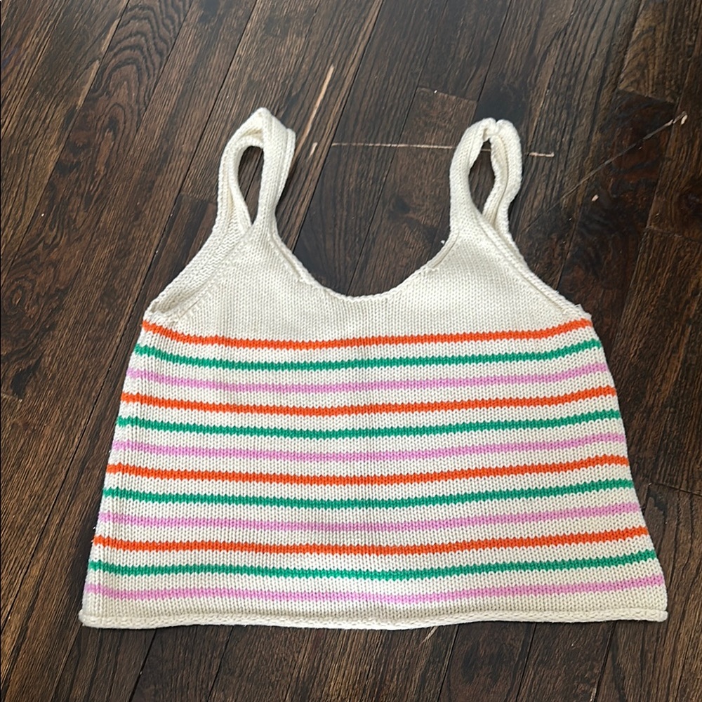 Striped Knit Tank Top